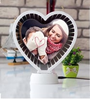 Kalpli Figürlü Sihirli Ayna ve Fotoğraf Çerçevesi  3 Boyutlu Büyük Boy