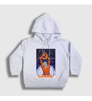 Presmono Unisex Çocuk Beyaz Slava CCCP Sovyetler Birliği Kapüşonlu Sweatshirt 267692tt