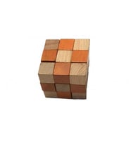 AHŞAP HAREKETLİ ZEKA KÜPLERİ (TURUNCU) ZORLUK %60