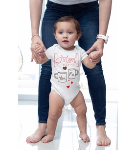 I Love You Mom Desenli Kısa Kol Unisex Body
