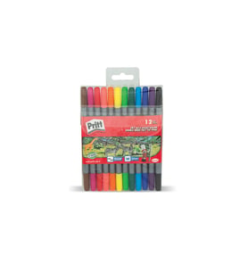Pritt Keçeli Boya Kalemi Çift Uçlu 12 Renk Keçeli Boya (Karışık)
