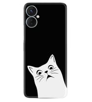 Tecno Spark 9T Kılıf Resimli Desenli Silikon Platinium Series Şaşkın Kedi 1900