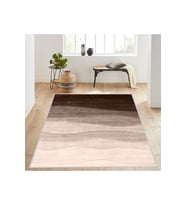 Rovigo Home Dijital Baskı Yıkanabilir Kaymaz Taban Salon Halısı RVG1073 80x300 cm (Kahverengi)