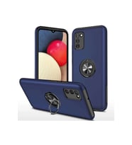 Galaxy A02S Kılıf Elit Yüzüklü Kapak - Lacivert