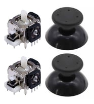 XBOX 360 Analog Motor Topuz Tamir Seti 2+2 Siyah XBOX 360 Kol Tamiri İçin Yedek Parça
