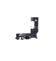iPhone 5S Kulaklık Soketli Şarj Soketi Film Flex Siyah Renk