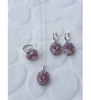 Sultanit Taşlı Gümüş Set