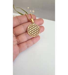 ÇELİK YAŞAM AĞACI KOLYE KADIN  316L KARARMAZ RENK GARANTİLİDİR 14 K GOLD  60 CM VE 45 CM