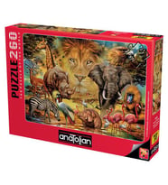 Anatolian Puzzle 260 Parça Hayvan Krallığı 3342
