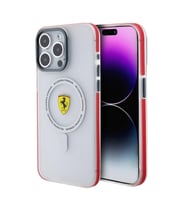 Apple iPhone 15 Pro Max Kılıf Ferrari Orjinal Lisanslı M-safe Şarj Özellikli Kontrast Bumper SF Ring
