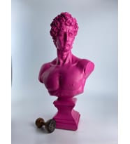 David 'Dark Pink' Dekoratif Heykel, Pop Art Roma Yunan Heykelleri