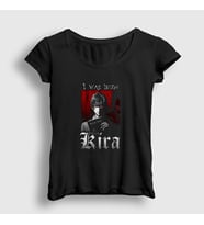 Presmono Kadın Siyah Kira V3 Anime Death Note T-Shirt 130437tt