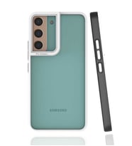 Samsung Galaxy S22 Kılıf Koruyucu Mat Mima Kapak (Siyah)