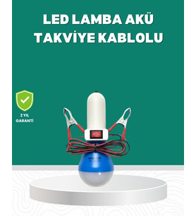 Aküden Çalışan 12v Led Ampul Taşınabilir Kullanım