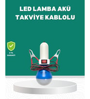 Aküden Çalışan 12v Led Ampul Taşınabilir Kullanım