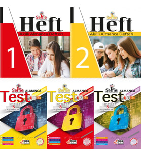 ÇIPA ALMANCA A1 SEVİYE SELFİE TEST + AKILLI DEFTER SETİ TOPLAM 5 KİTAP