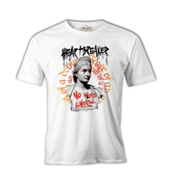Statue with a Heartbreaker Quote Beyaz Erkek Tshirt