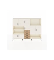 Arges Dolap 10 Raflı 4 Çekmeceli 8 Kapaklı 220x30x163 Aytaşı-Aytaşı/Çam