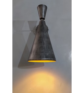 MYLİGHTS  RETRO  RUSTİK GRİ ESKİTME  DUVAR LAMBASI APLİK (Siyah)