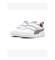 Puma Courtflexs V3 Space Belle Vlnf Cırtlı Çocuk Spor Ayakkabı BEYAZ