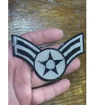 9X4 CM YILDIZLI ŞEFFAF APOLET ARMA DİKİŞ HOBİ ÇANTA AKSESUARI