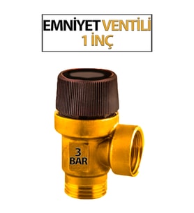 1'lik Emniyet Ventili 3 Bar