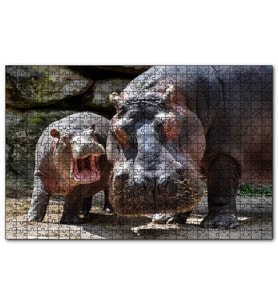 Cakapuzzle Görkemli Suaygırı ve Yavrusu  Puzzle Yapboz MDF (Ahşap) (120 Parça)