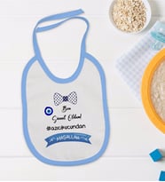 BK Kids Mavi Bebek Mama Önlüğü - Model 99