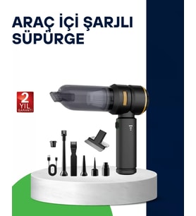 Kablosuz Şarjlı Araç İçi Ve Küçük Alanlar İçin Güçlü Vakumlu Süpürge