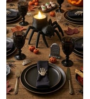 ÖRÜMCEK LED MUMLUK 2 ADET CADILAR BAYRAMI HALLOWEEN– LED MUM HEDİYELİ