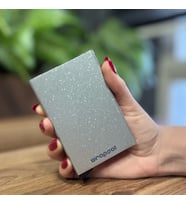 Mekanizmalı Kartlık Rfid Korumalı Alüminyum Otomatik Mekanizmalı Kredi Kartlık Renkli Simli Gümüş
