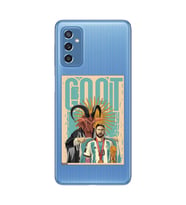 Samsung Galaxy M52 Uyumlu Lionel Messi Desenli Şeffaf Telefon Kılıfı
