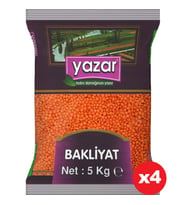 Yazar Kırmızı Mercimek 5 Kg x 4 Paket.