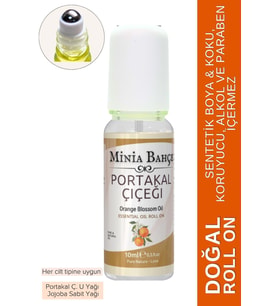 Minia Bahçe Aromaterapi Portakal Çiçeği Roll-On, %100 Doğal, 10ml