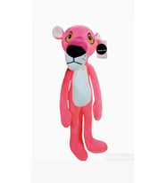 Sevimli Pembe Panter Peluş Oyuncak Uyku Arkadaşı Büyük Boy 70 cm (Çok Renkli)
