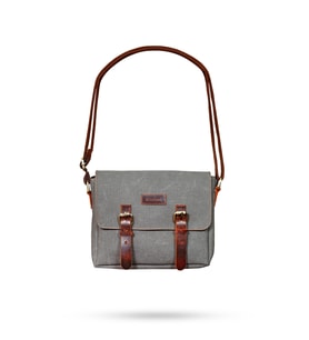Design 01 Kanvas - Deri Unisex Postacı Çanta