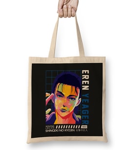 Attack On Titan Eren Yeager Bez Çanta Uzun Saplı