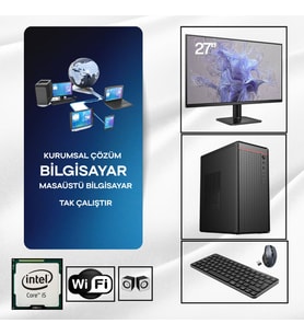DAGMOR BN2015051 İNTEL İ5 3470 16GB RAM 480 GB SSD 27'' EKRAN FULL SET MASAÜSTÜ BİLGİSAYAR KASASI +WİFİ
