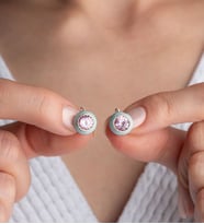 925 Ayar Gümüş Minik Taşlı Küpe