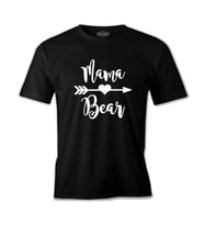 Mama Bear Siyah Erkek Tshirt