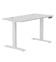 Karr Office O-Flex Çift Motorlu Elektrikli Yükseklik Ayarlı 160×80 Beyaz Ayak Beyaz Tabla Çalışma Masası