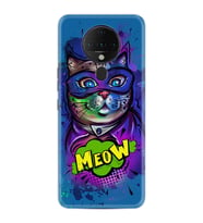Tecno Spark 6 Kılıf Silikon Desen Super Meow 1715