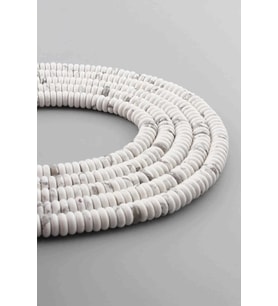 Havlit Doğal Taş Parlak Rondela Kesim 6x2mm Dizi [AA]