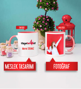 Fizyoterapist Kupa Bardak Pembe Fotoğraflı