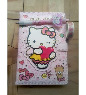 Çılgıntrend Sanrio Hello Kitty Defter- Kalem Bant Set-4