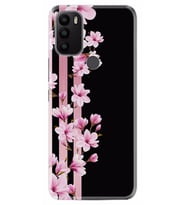 General Mobile GM 21 Plus Kılıf Desenli Silikon Pink Flowers 3 1393