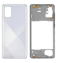 Samsung Galaxy A71 - SM-A715F FULL Kasa Arka Kapak Takım BEYAZ