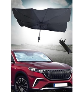 Araba Ön Cam Güneşlik Katlanabilir Güneşlik Şemsiye Ön Cam Gölgelik Büyük Boy 80 Cm X 135 Cm