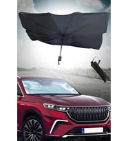 Araba Ön Cam Güneşlik Katlanabilir Güneşlik Şemsiye Ön Cam Gölgelik Büyük Boy 80 Cm X 135 Cm