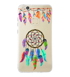 PrintiFy Huawei P10 Lite ile Uyumlu 1mm Slim Fit Nazar Boncuğu 6 Baskılı Şeffaf  Kılıf